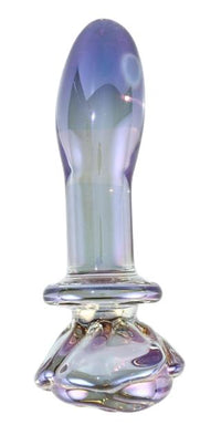 Honey bb Hot Sale Rose Flower Glass Anal Plug Big Dildo Butt Plug Adult Toys for Women Masturbation
