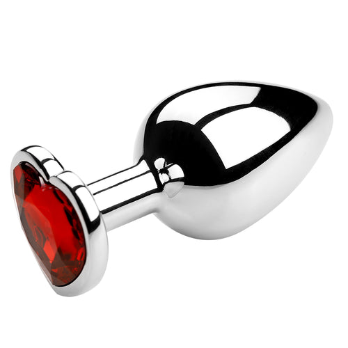 Honey bb Factory Anal Toy Metal Plus Anal Masturbation Simulation Heart Shape Aluminium Alloy Anal Plug Heart Plug