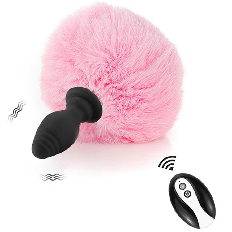 Honey bb Adult Products Can Be Replaced with fox Tail Hair Ball Silicone Vibrating Anal Plug Anal Sphincter Anal Sphincter