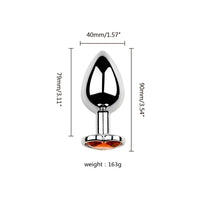 Honey bb Factory Anal Toy Metal Plus Anal Masturbation Simulation Heart Shape Aluminium Alloy Anal Plug Heart Plug