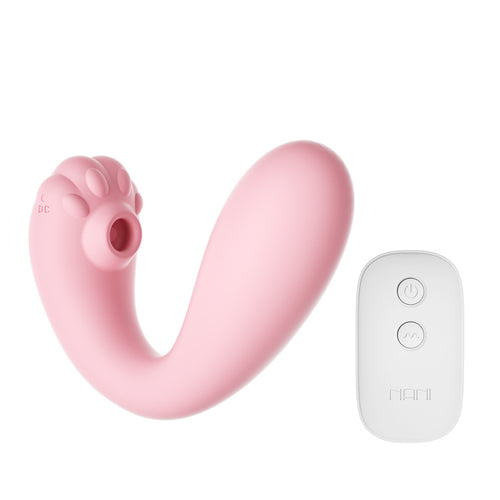 Honey BB Premium Cat-Themed Silicone Vibrator With Dual Stimulation USB Charging