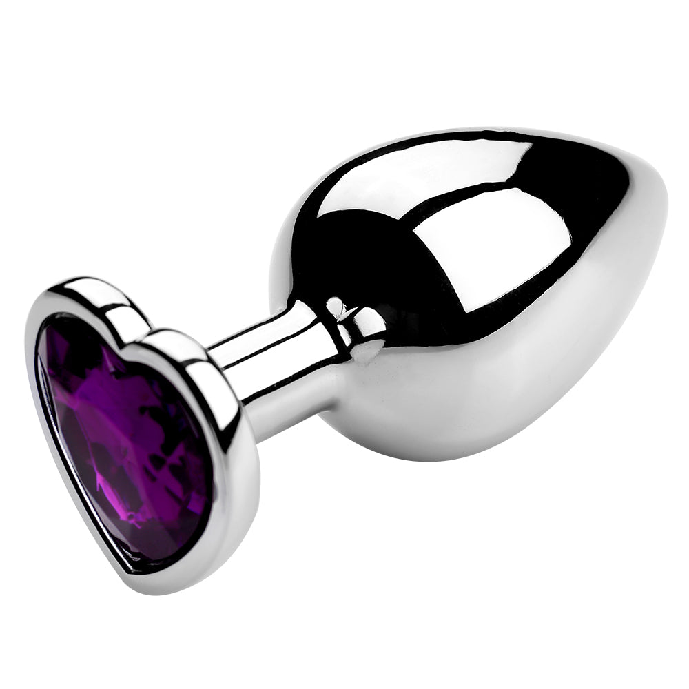 Honey bb Factory Anal Toy Metal Plus Anal Masturbation Simulation Heart Shape Aluminium Alloy Anal Plug Heart Plug