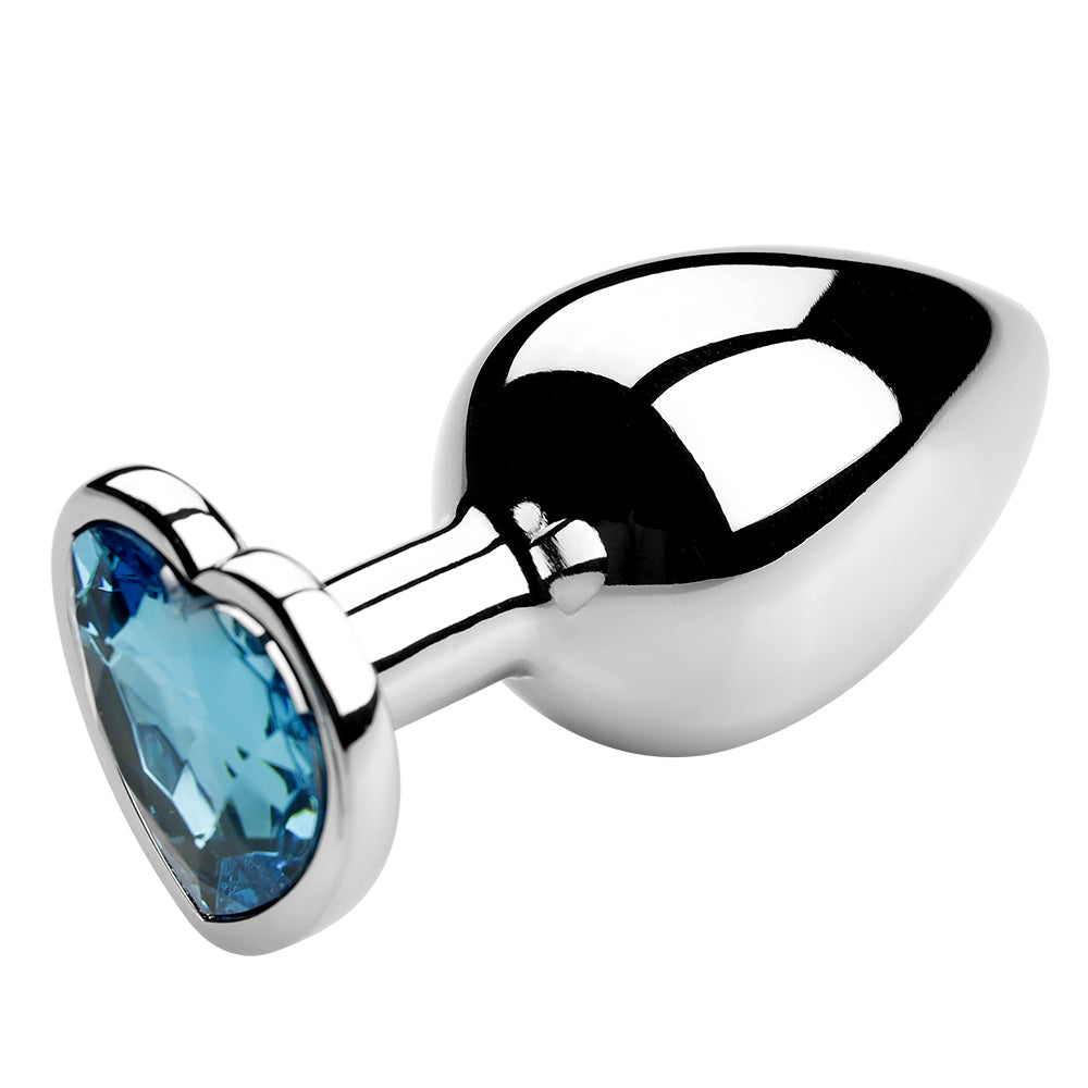 Honey bb Factory Anal Toy Metal Plus Anal Masturbation Simulation Heart Shape Aluminium Alloy Anal Plug Heart Plug