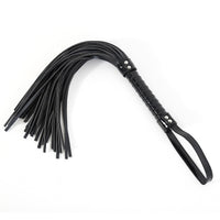 Honey bb Gelances SM Whip Adult Sex Supplies PU Leather Black Leather Whip Bright Leather Fun Handle Tune Game Whip Sex Toys