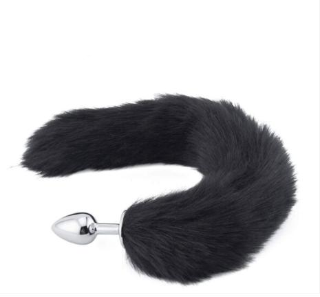 Honey bb Female Fox Tail Stainless Steel Alloy Anal Plug Small Artificial Hair Waterproof Skin-friendly Anal Expansion Device