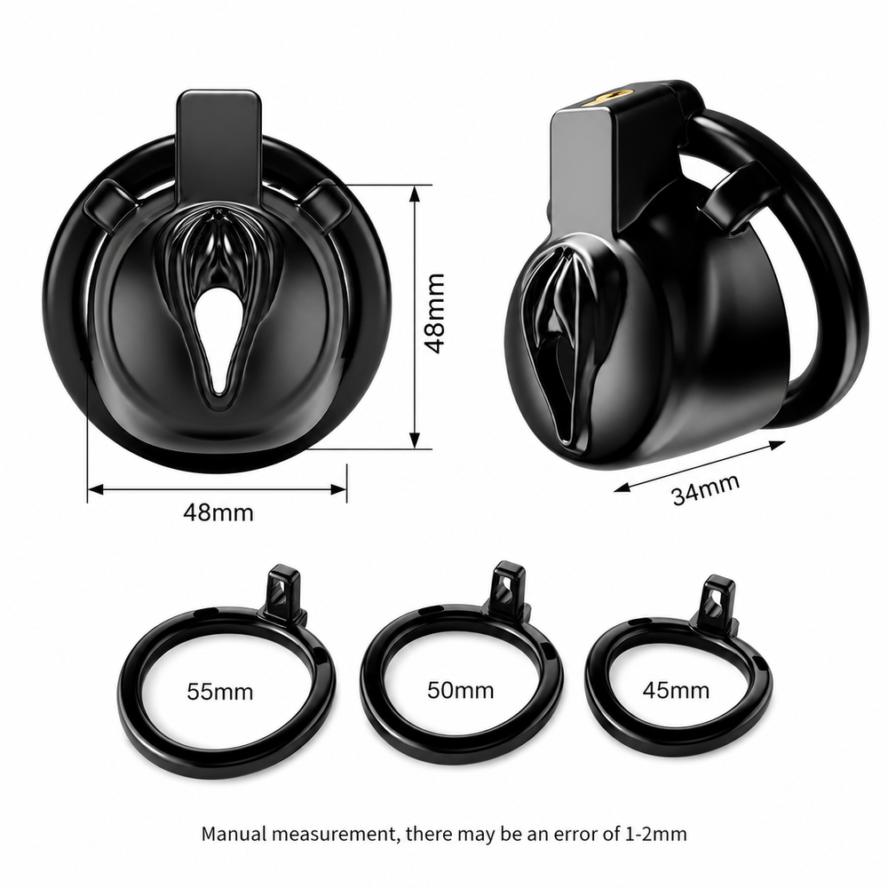 Dragon Chastity Lock & 3 Locking Rings & Key