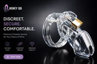 Toy Resin Penis Restraint Chastity Lock Anti-Masturbation Chastity Belt