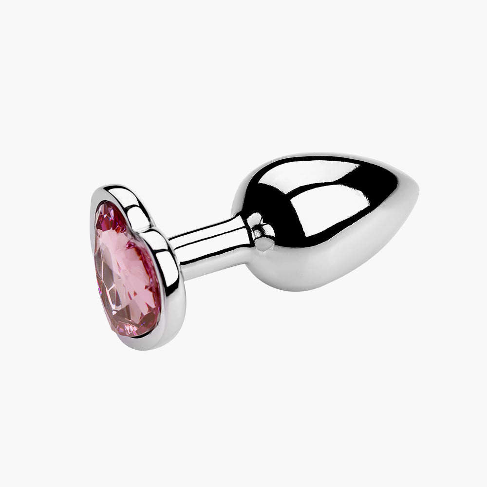 Honey bb Factory Anal Toy Metal Plus Anal Masturbation Simulation Heart Shape Aluminium Alloy Anal Plug Heart Plug