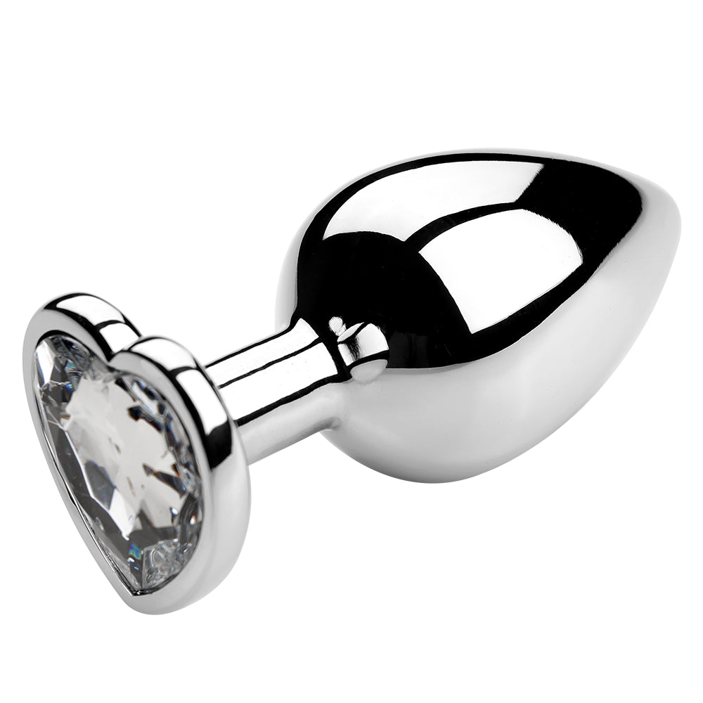 Honey bb Factory Anal Toy Metal Plus Anal Masturbation Simulation Heart Shape Aluminium Alloy Anal Plug Heart Plug