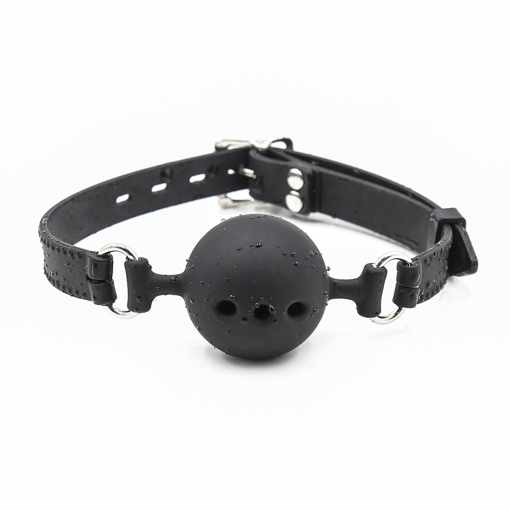 Honey bb Silicone BDSM Ball Gag Sex Toy with Leather Strap