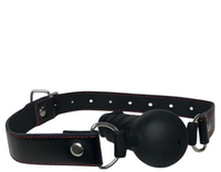 Honey bb Adjustable Silicone Open Mouth Gag with Bondage Set Black Adult Sex Toys