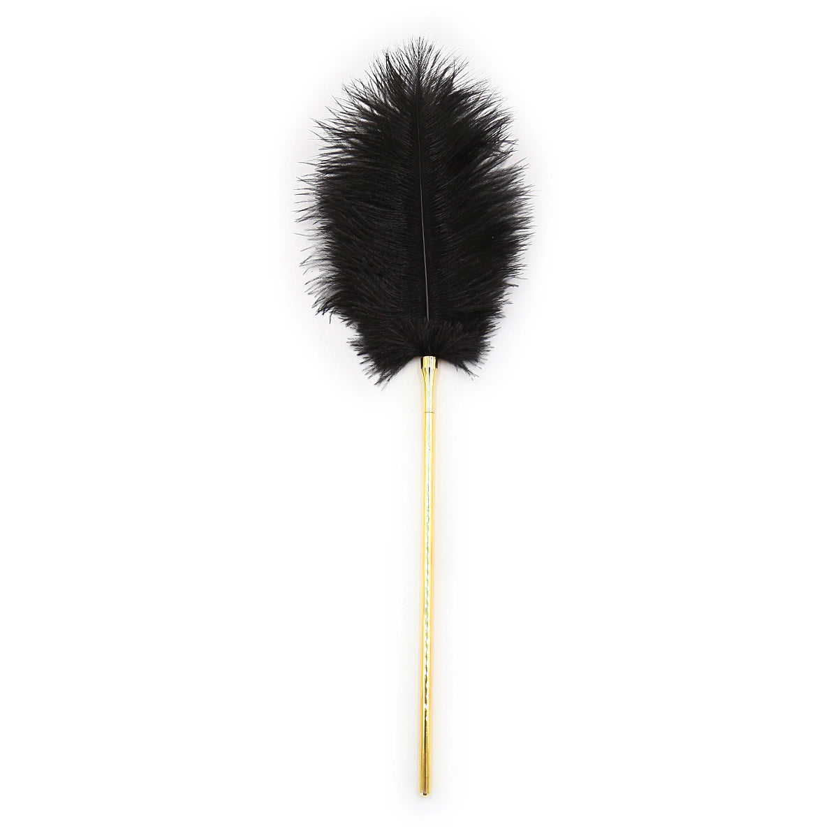 Honey bb SM Feather Tickler Gold Tease Tickler Crop for Adult Sex Play
