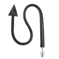 Honey bb Double Ended Triangle Devil Tail Anal Plug Adult Product Anal Whip Black Long Evil Butt Plug