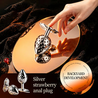 Honey bb S-HANDE Adult Stainless Metal with Jewel Anal Plug Set Dilator Women fox Tail Anal Plug Huge Butt Plug