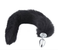 Honey bb Female Fox Tail Stainless Steel Alloy Anal Plug Small Artificial Hair Waterproof Skin-friendly Anal Expansion Device