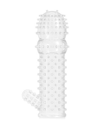 Honey bb Men's Reusable Clitoris Stimulation Realistic Crystal Condom Sex Condom Time Delay Condom