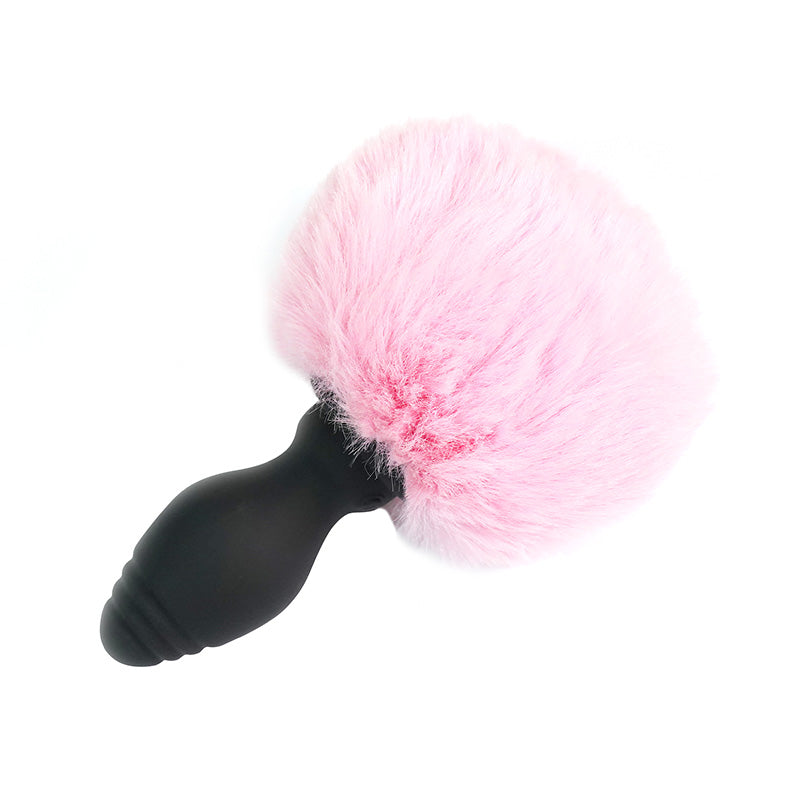 Honey bb 10 Frequency Remote Control Electro Anal Plug Wireless Silicone Furry Bunny Tail Anal Plug Vibrator Sex Toy