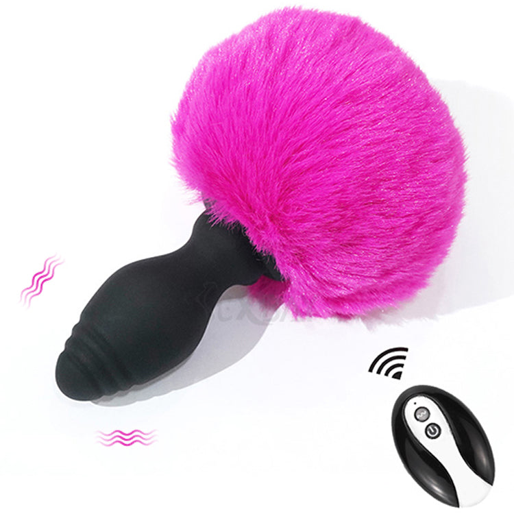 Honey bb Adult Products Can Be Replaced with fox Tail Hair Ball Silicone Vibrating Anal Plug Anal Sphincter Anal Sphincter