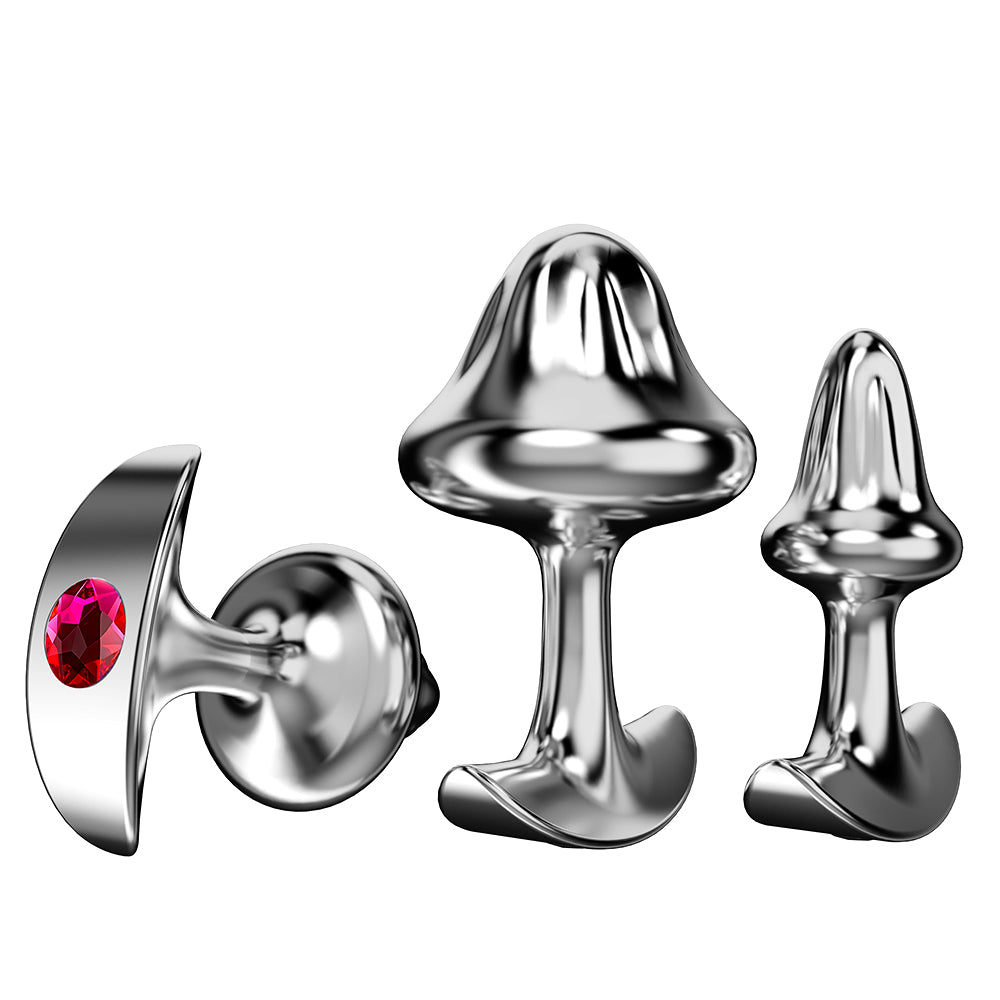 Honey bb Metal Anal Plug Mushroom Anchor Design Stainless Steel Butt Plug