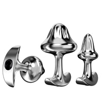 Honey bb Metal Anal Plug Mushroom Anchor Design Stainless Steel Butt Plug