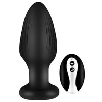 Honey bb Silicone Anal Plug Set with Rhinestone Base, Vibrating & Swinging Remote Control Butt Plug