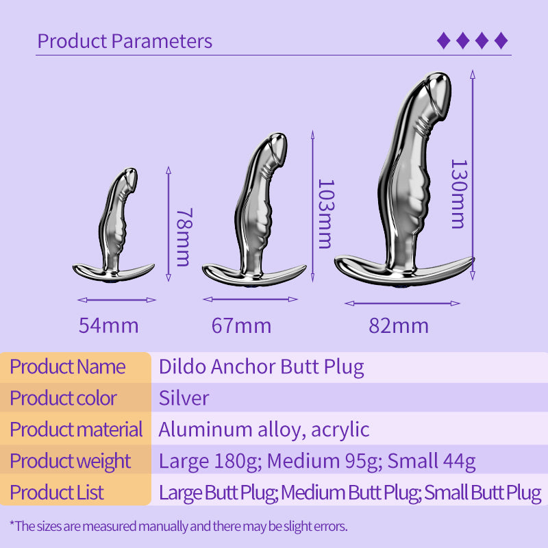 Honey bb Stainless Steel Anal Plug for Women & Men-Durable Easy to Clean Prostate Massage Butt Plug