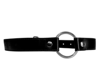 Honey BB Metal Yoke Black Leather Erotic Mouth Rings Oral Bondage Toys Adult