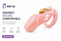 Toy Resin Penis Restraint Chastity Lock Anti-Masturbation Chastity Belt