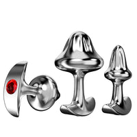 Honey bb Metal Anal Plug Mushroom Anchor Design Stainless Steel Butt Plug