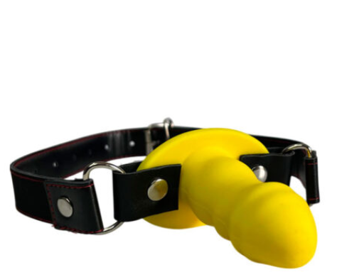 Honey bb Silicone Dildo Mouth Gag SM Bondage Harness Strap Open Mouth Breathable Sex Toy