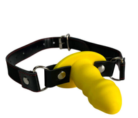 Honey bb Silicone Dildo Mouth Gag SM Bondage Harness Strap Open Mouth Breathable Sex Toy