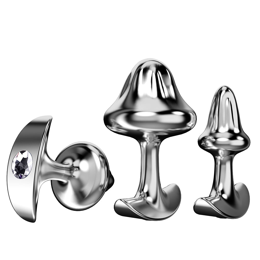 Honey bb Metal Anal Plug Mushroom Anchor Design Stainless Steel Butt Plug