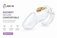 Toy Resin Penis Restraint Chastity Lock Anti-Masturbation Chastity Belt