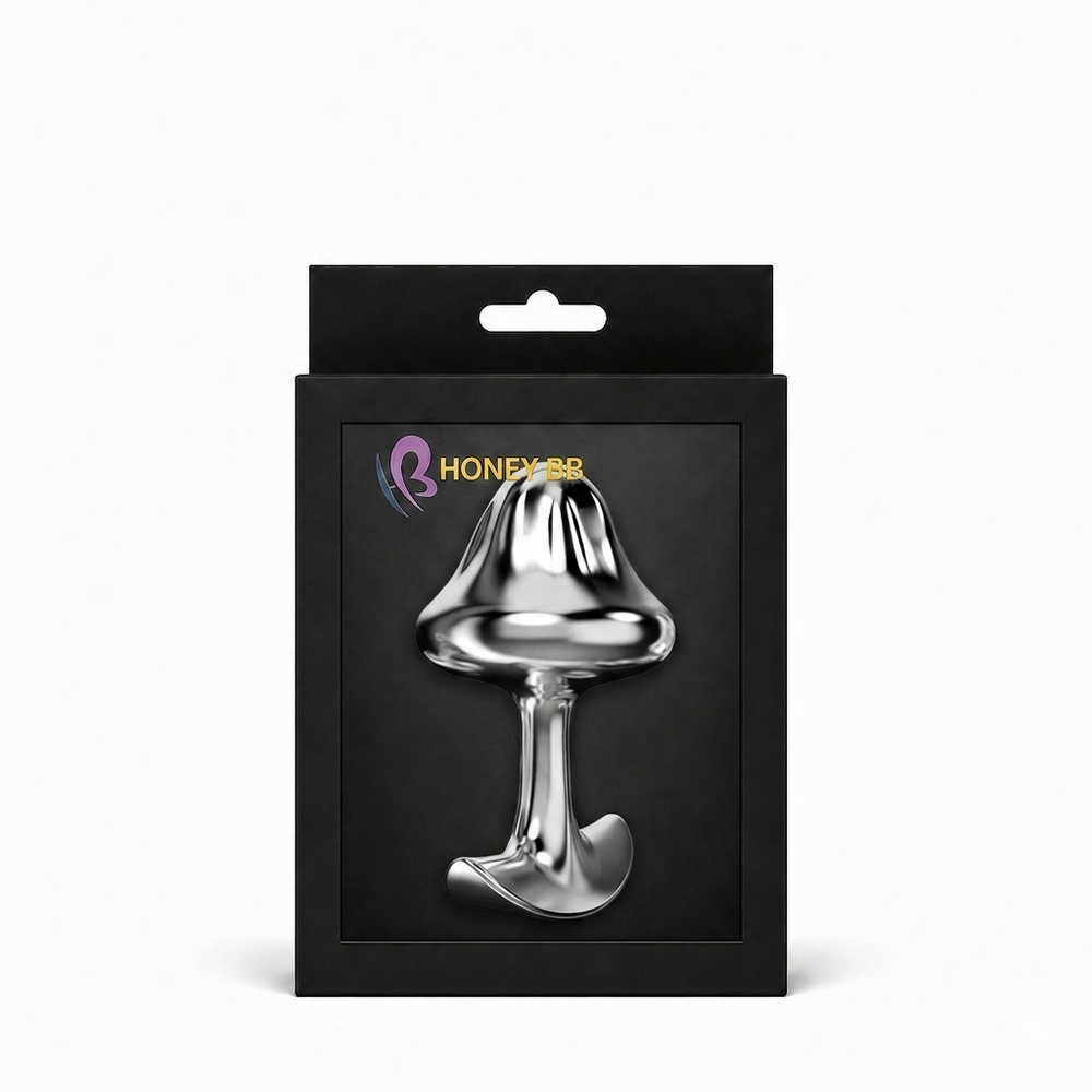 Honey bb Metal Anal Plug Mushroom Anchor Design Stainless Steel Butt Plug