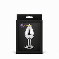 Honey bb LEEHO Metal Mini Anal Plug Butt Crystal Jewelry Anal Sex Toy