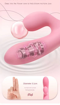 Small and Suitable for Beginners USB Waterproof Silicone 10 Frequency Dual-end Vibration Dildo Wand Clitoris Massage for Woman