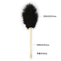 Honey bb SM Feather Tickler Gold Tease Tickler Crop for Adult Sex Play
