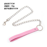 Honey bb Sexy Collar Leash SM Bondage Restraint Props Metal Chain Adult Products Accessories