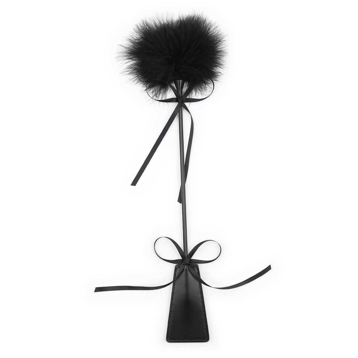 Honey bb BDSM Feather Tickler Wholesaler Faux Leather Crop and Tickler Soft Feather Whipped for Bondage BDSM Game Leather Whip