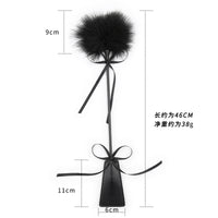 Honey bb BDSM Feather Tickler Wholesaler Faux Leather Crop and Tickler Soft Feather Whipped for Bondage BDSM Game Leather Whip