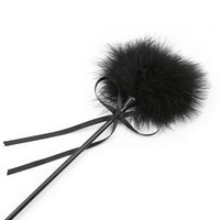 Honey bb BDSM Feather Tickler Wholesaler Faux Leather Crop and Tickler Soft Feather Whipped for Bondage BDSM Game Leather Whip