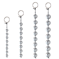 Honey bb OXXO Transparency Crystal Glass BDSM Anal Exercise Dilator Vibrating Anal Beads with Rope Sex Toy Mature Sex Anal Plug