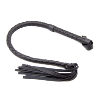 Honey bb Black Long Leather Exotic Whip Horse Whip Spanking Paddle BDSM Sex Toys