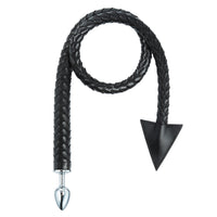 Honey bb Double Ended Triangle Devil Tail Anal Plug Adult Product Anal Whip Black Long Evil Butt Plug