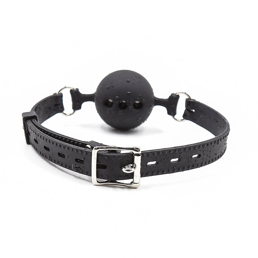 Honey bb Silicone BDSM Ball Gag Sex Toy with Leather Strap