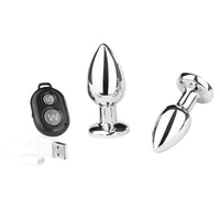 Honey bb Rechargeable 10-Vibration-Mode Anal Vibrator with Remote Control Waterproof Butt Plug Anal Sex Toys