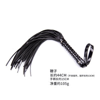 Honey bb Gelances SM Whip Adult Sex Supplies PU Leather Black Leather Whip Bright Leather Fun Handle Tune Game Whip Sex Toys