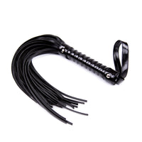 Honey bb Gelances SM Whip Adult Sex Supplies PU Leather Black Leather Whip Bright Leather Fun Handle Tune Game Whip Sex Toys