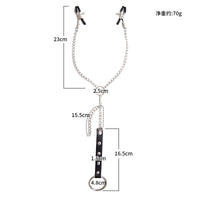 Honey bb Adult Men's Phallus Ring Training Strong Butterfly Chain Nipple Clips