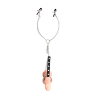 Honey bb Adult Men's Phallus Ring Training Strong Butterfly Chain Nipple Clips